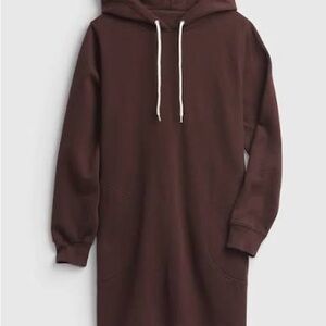 Brown Hoodie Sweatshirt dress